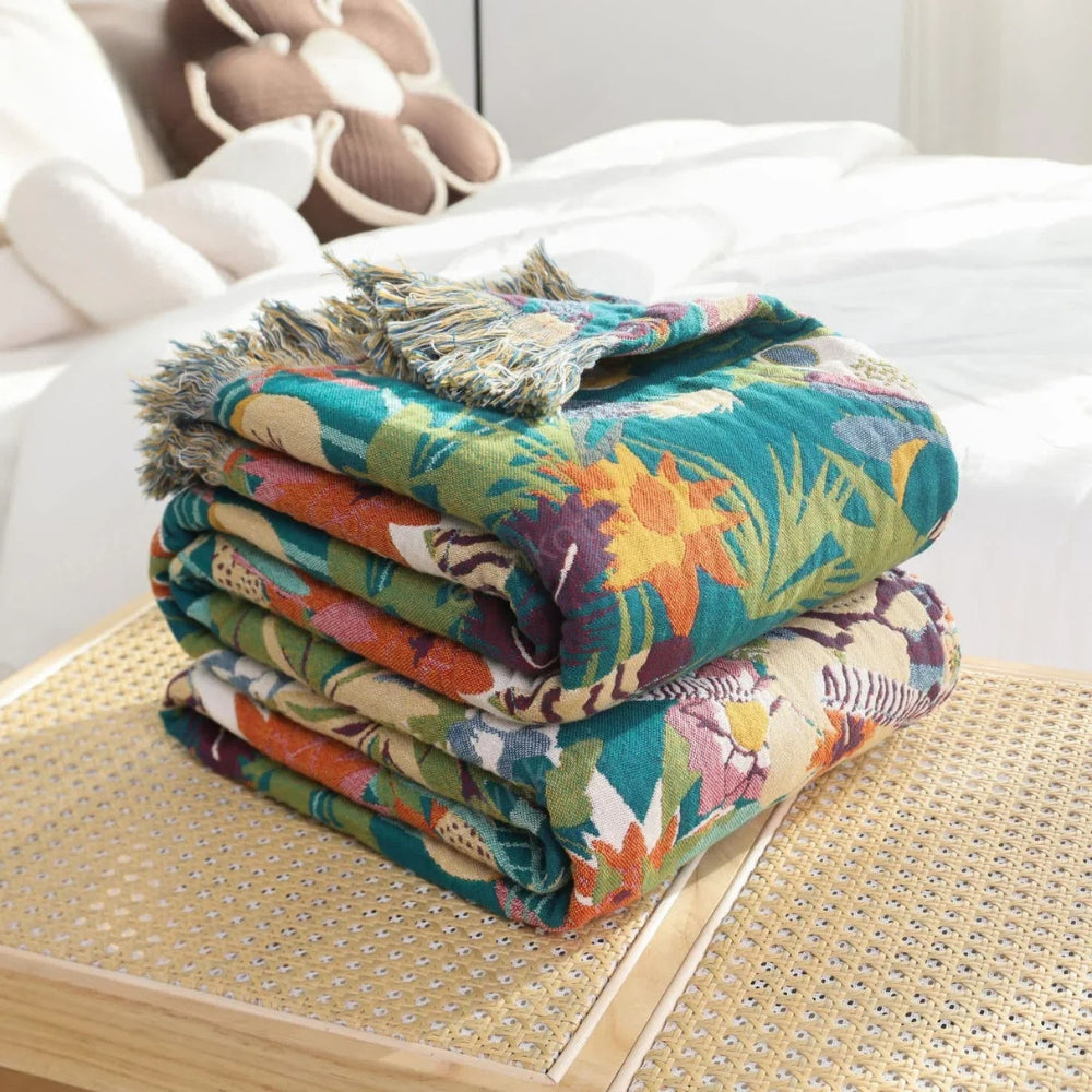 Jungle Adventure Kids Cotton Blanket