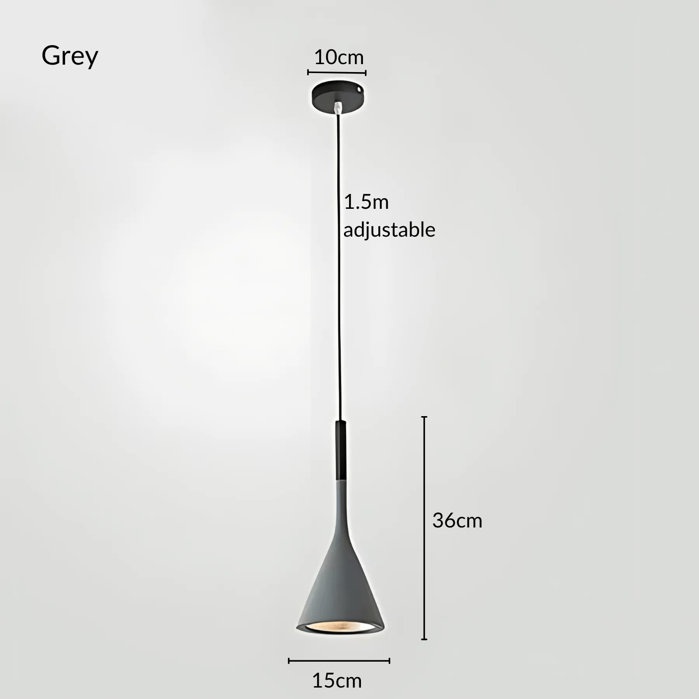 KaliyahGlow | Vibrant Modern Cone Kitchen Pendant Lighting Fixture 10