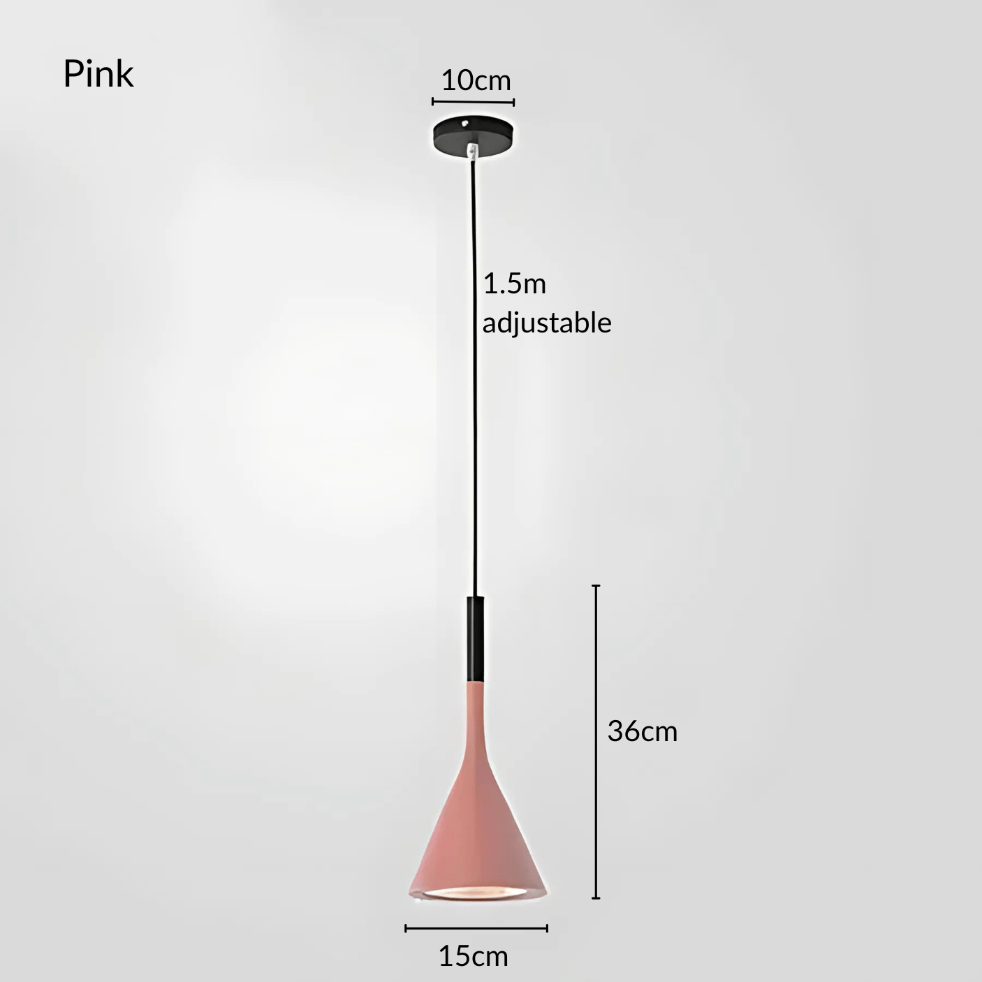 KaliyahGlow | Vibrant Modern Cone Kitchen Pendant Lighting Fixture 11