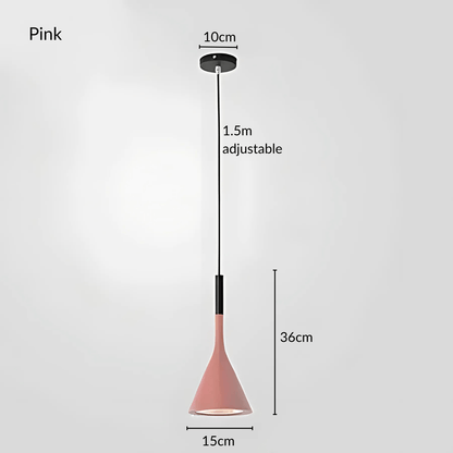 KaliyahGlow | Vibrant Modern Cone Kitchen Pendant Lighting Fixture 11