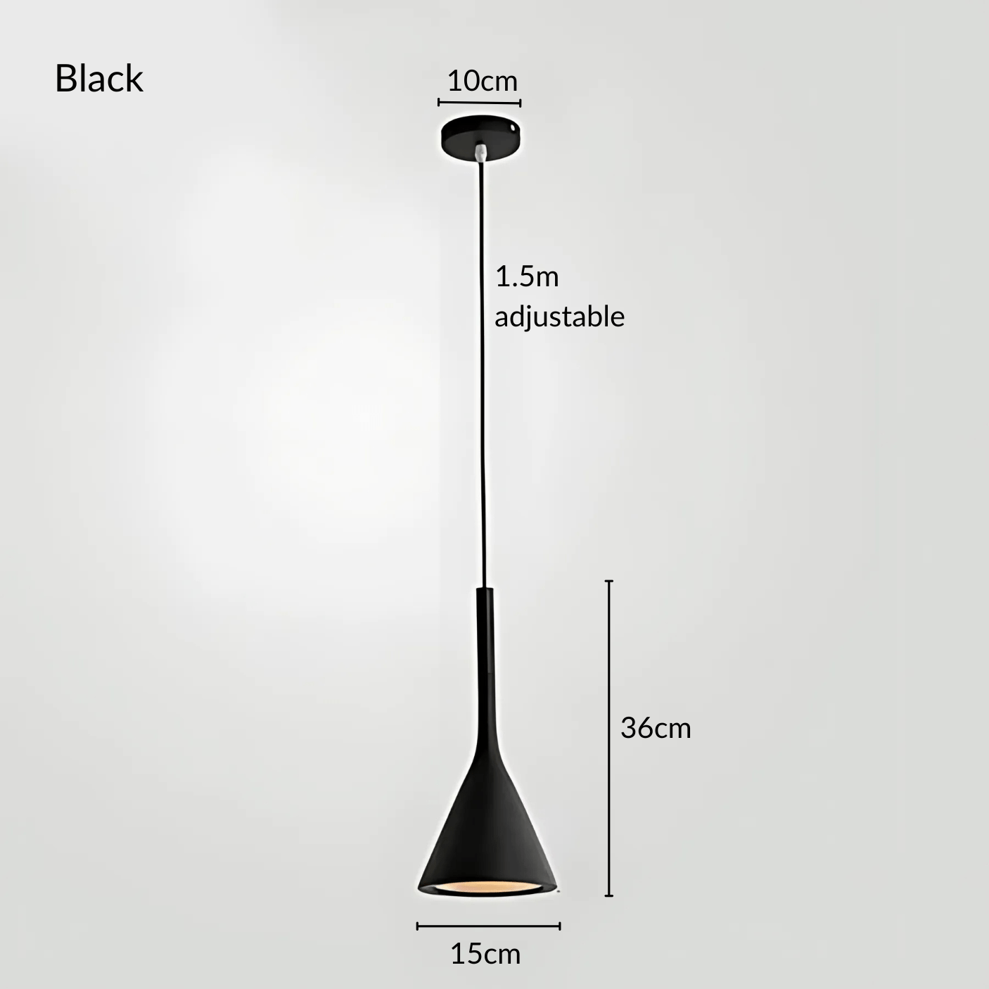 KaliyahGlow | Vibrant Modern Cone Kitchen Pendant Lighting Fixture 13