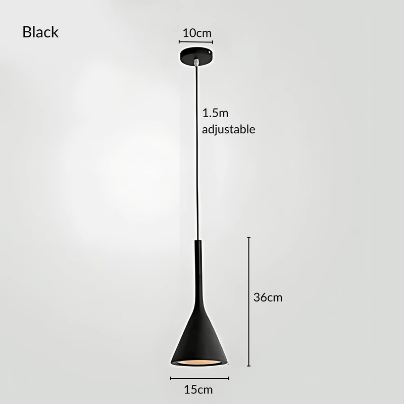 KaliyahGlow | Vibrant Modern Cone Kitchen Pendant Lighting Fixture 13