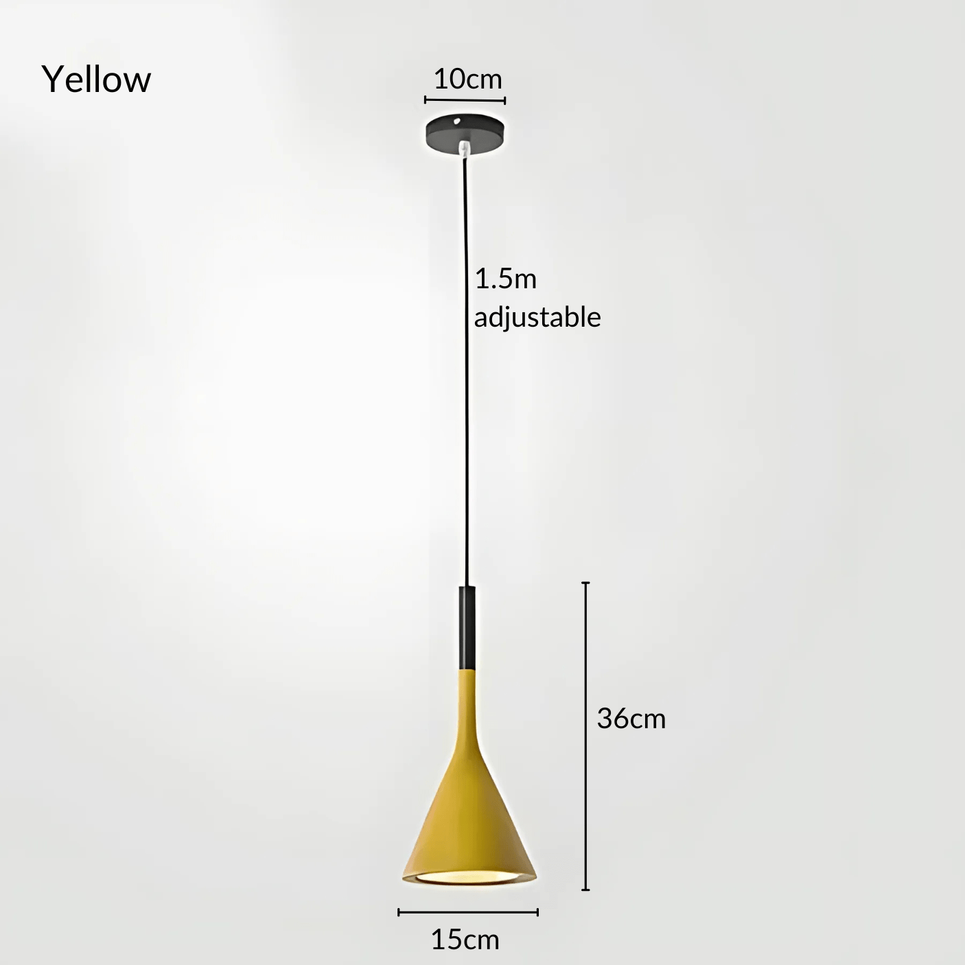 KaliyahGlow | Vibrant Modern Cone Kitchen Pendant Lighting Fixture 14