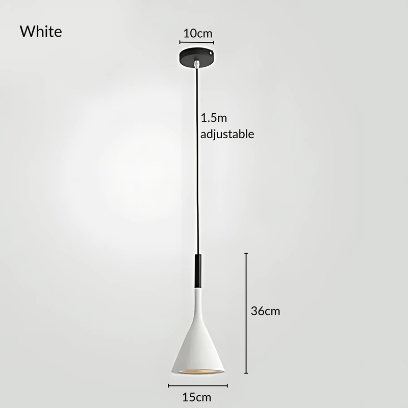 KaliyahGlow | Vibrant Modern Cone Kitchen Pendant Lighting Fixture 15