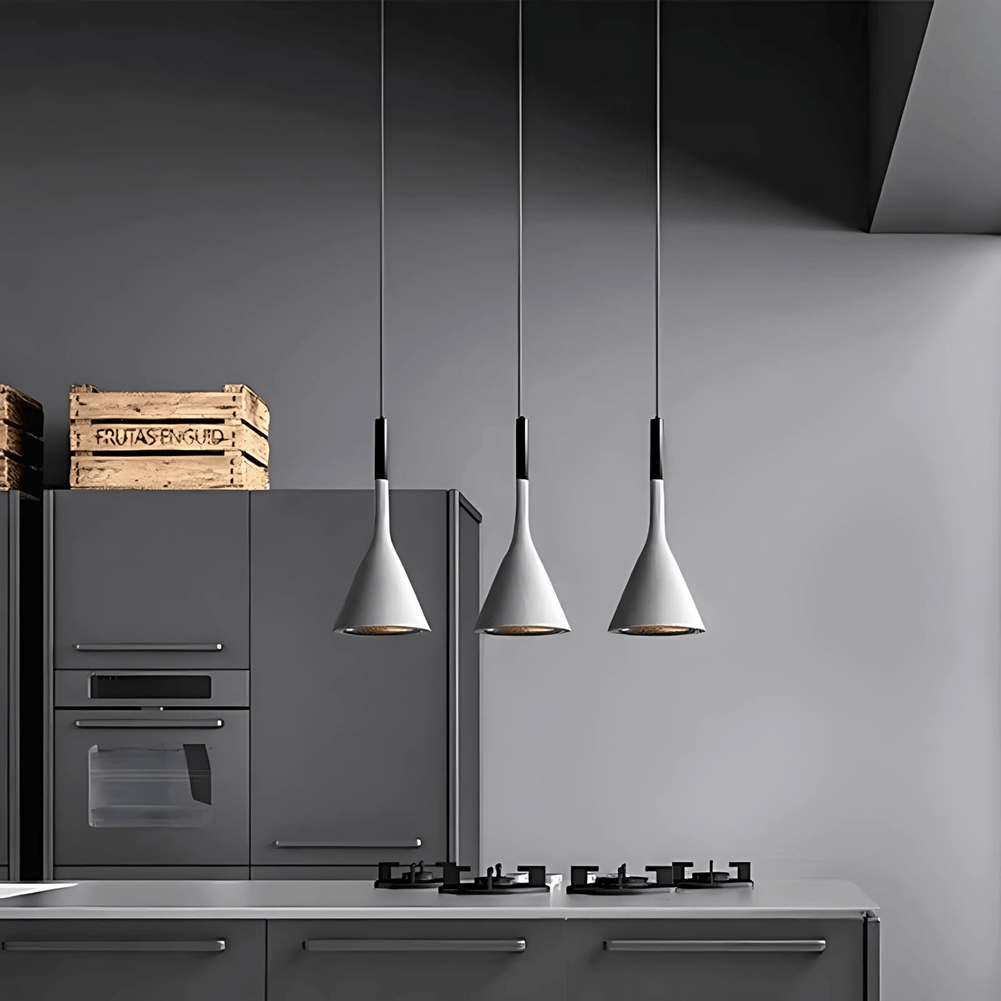 KaliyahGlow | Vibrant Modern Cone Kitchen Pendant Lighting Fixture 3