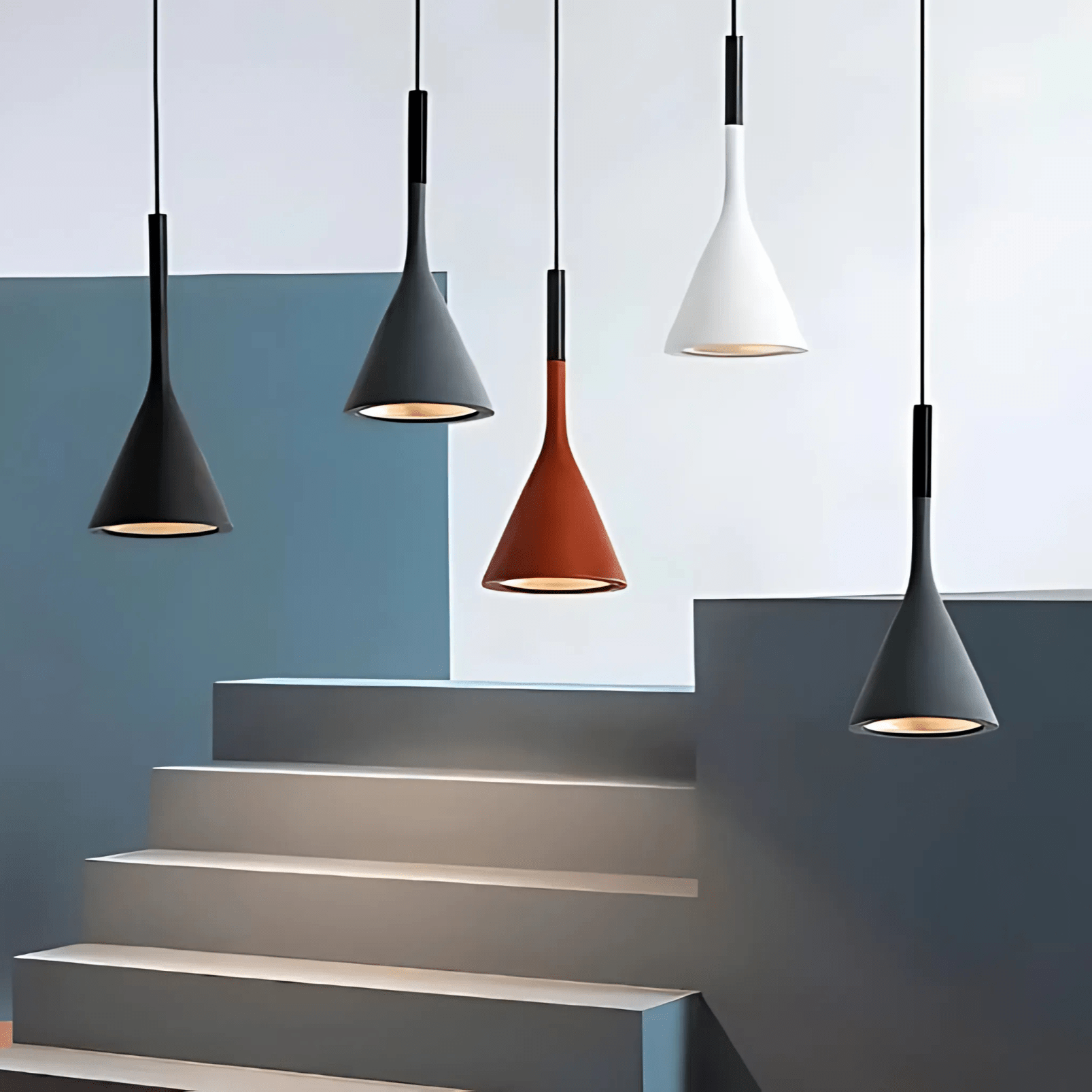 KaliyahGlow | Vibrant Modern Cone Kitchen Pendant Lighting Fixture 4