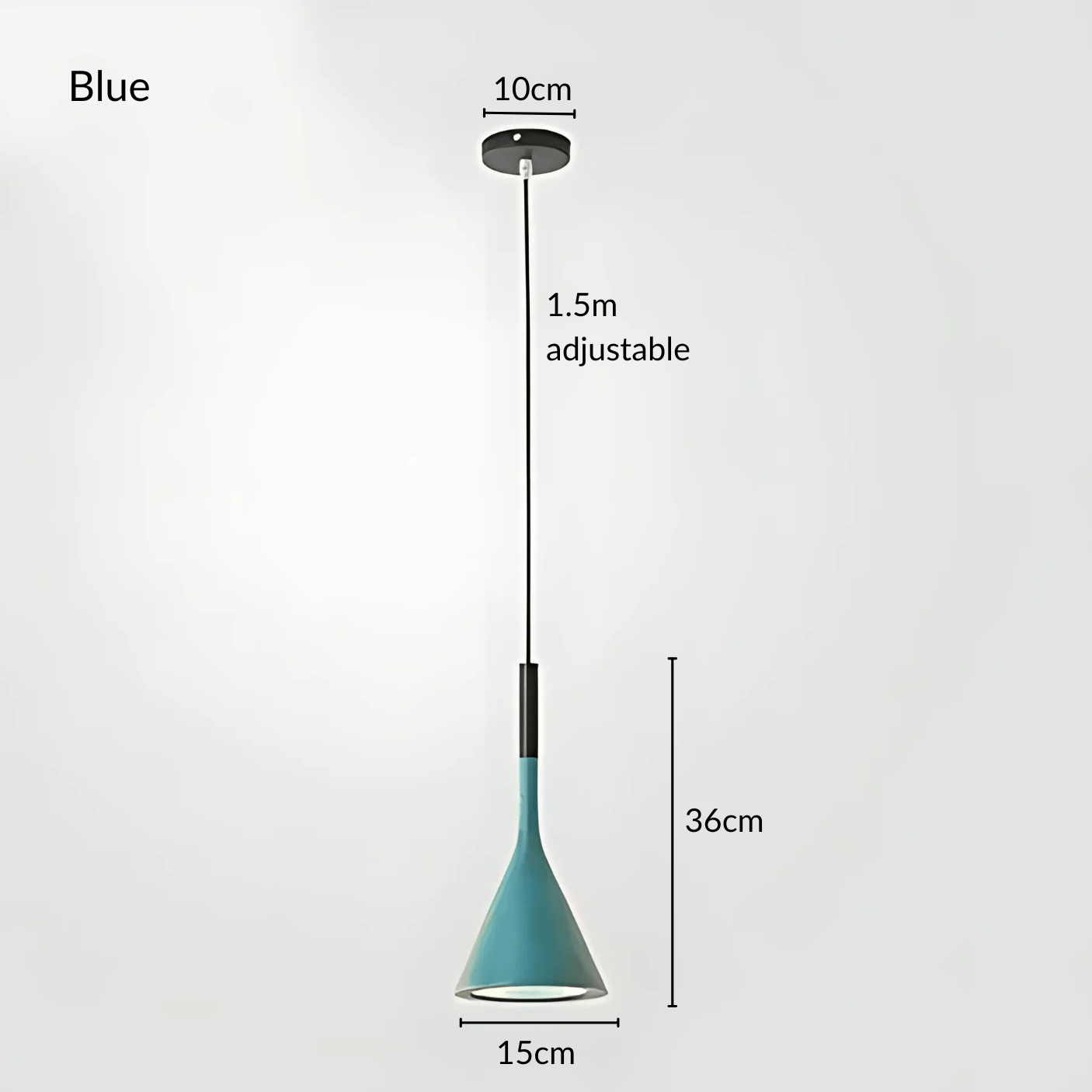 KaliyahGlow | Vibrant Modern Cone Kitchen Pendant Lighting Fixture 9