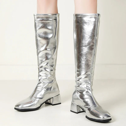Kira Women's Knee High Boots | Waterproof, Low Heeled Party Footwear 3