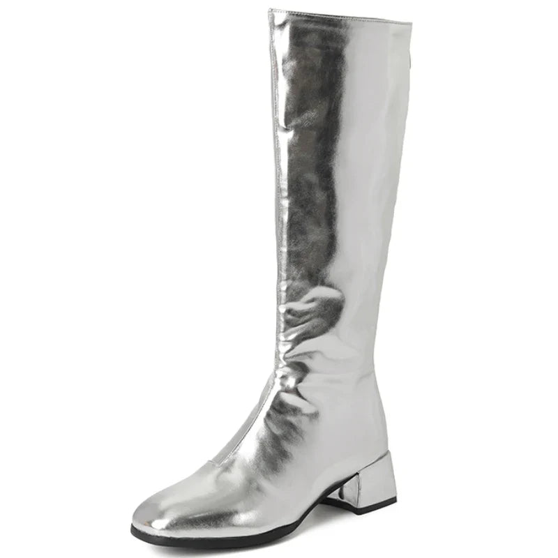 Kira Women's Knee High Boots | Waterproof, Low Heeled Party Footwear 4