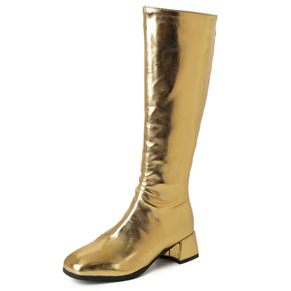 Kira Women's Knee High Boots | Waterproof, Low Heeled Party Footwear 5