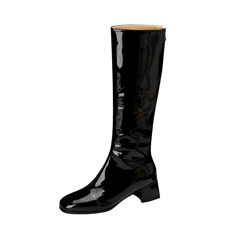 Kira Women's Knee High Boots | Waterproof, Low Heeled Party Footwear 6