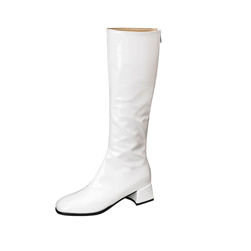 Kira Women's Knee High Boots | Waterproof, Low Heeled Party Footwear 8