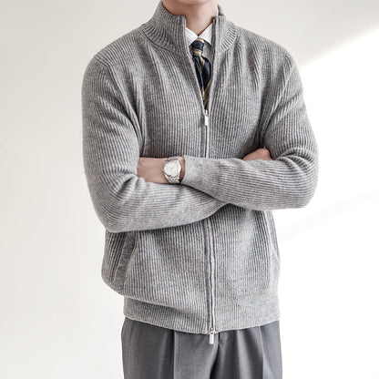 Ulric Men's Ribbed Knit Sweater - full-length view