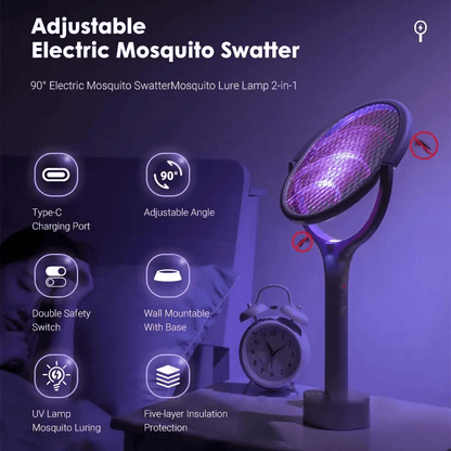 River Portable Mosquito Zapper - shown in use
