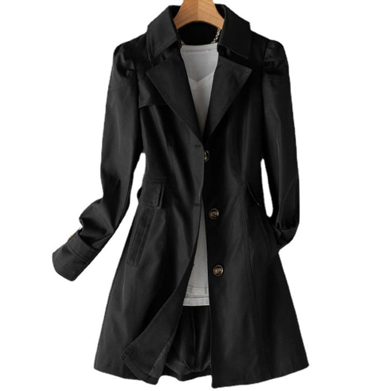 Paloma Women's Trench Coat | Black, Ivory