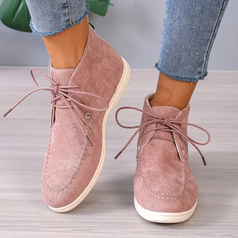 Freya Women's Boots | Lace, Flat, Lace-up