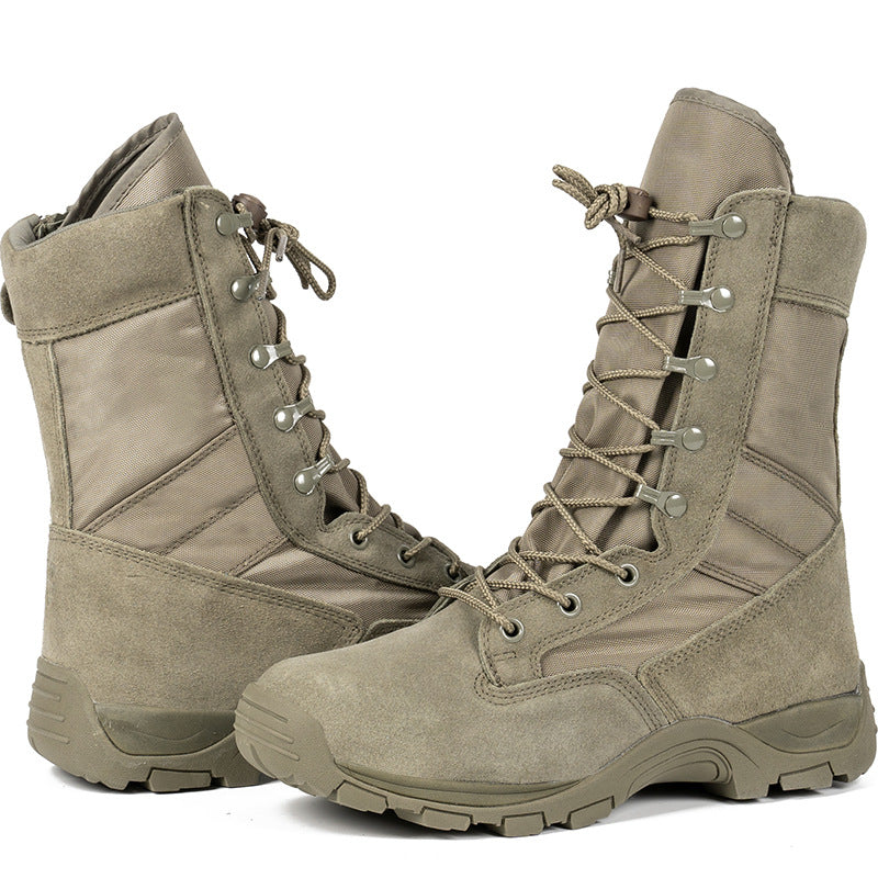 Hollis Men's Combat Boots - styled view