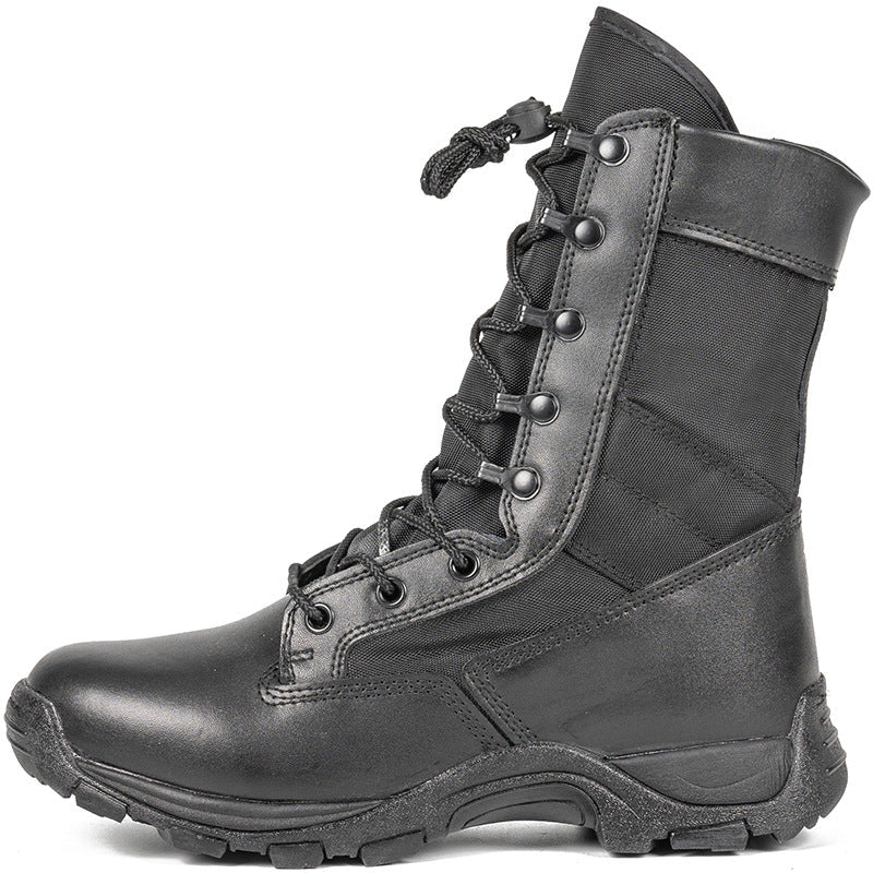Hollis Men's Combat Boots - back view