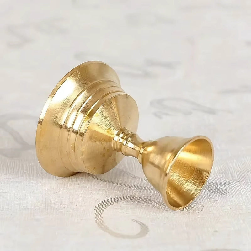Vintage Copper Cup Candle Holder | Pedestal Base