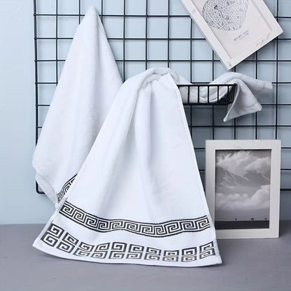 Athena Luxe Cotton Towel Set | Full Terry, Quick-Drying 2pcs