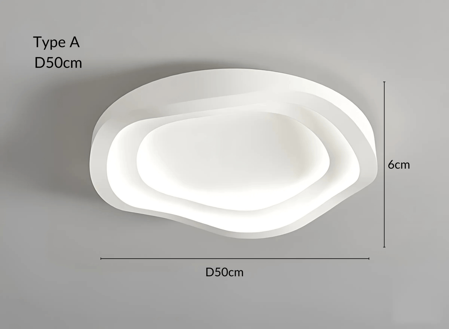 Luminara | Contemporary Elegant Metal Flush Mount Ceiling Light 9