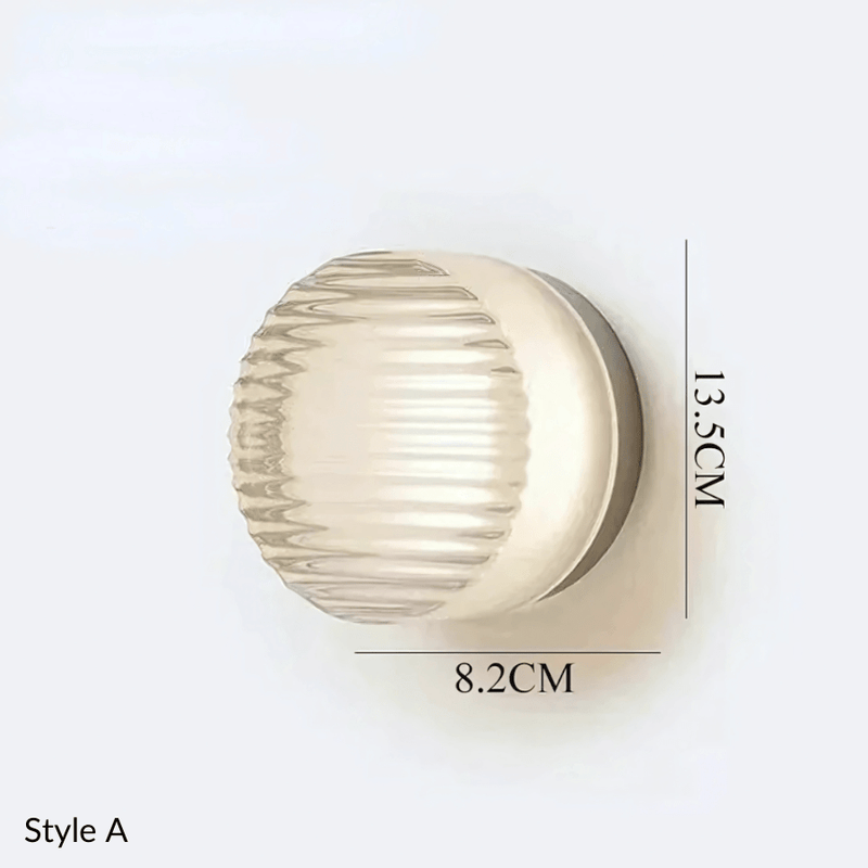 Luminara | Elegant Modern Metal Glass Wall Sconce Light Collection 12