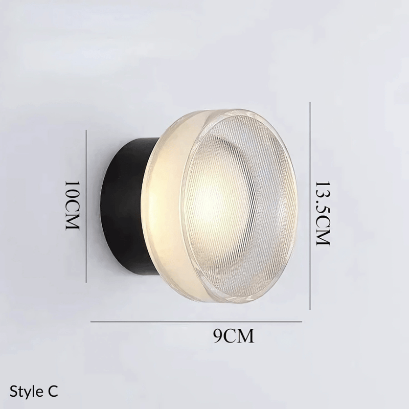 Luminara | Elegant Modern Metal Glass Wall Sconce Light Collection 14