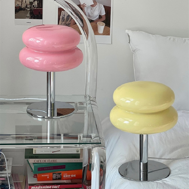 Luminara | Elegant Retro Glass Table Lamp for Bedroom and Living Room 2