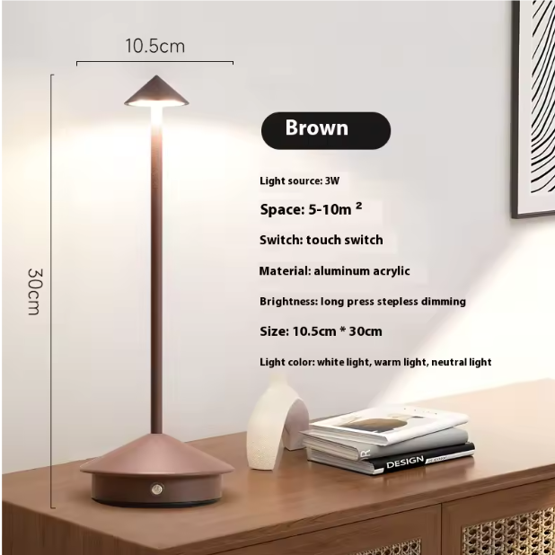 Luminara | Modern Cordless Battery Operated LED Table Lamp 7