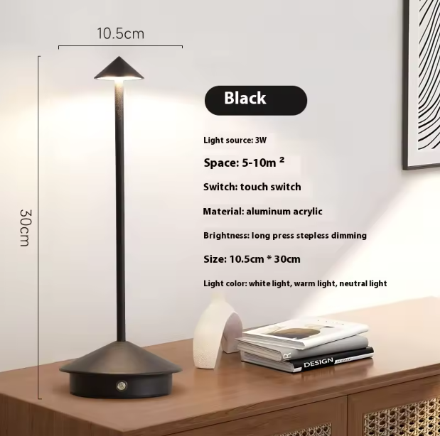 Luminara | Modern Cordless Battery Operated LED Table Lamp 8
