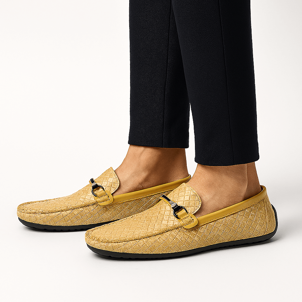 Juliette Women's Loafers - fabric and finish detail