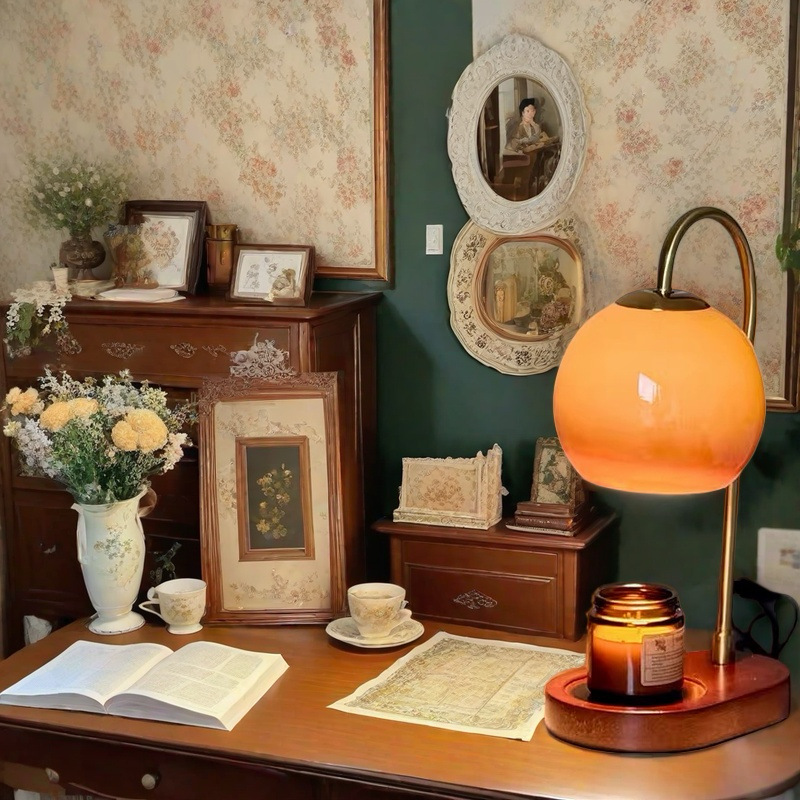 LumosGlow | Stylish Adjustable Electric Candle Warmer Lamp for Home