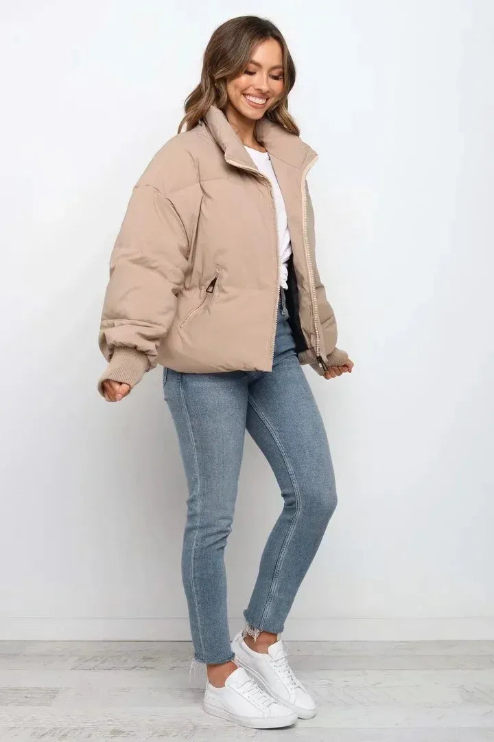 Wilda Women's Oversized Puffer Jacket - flat lay