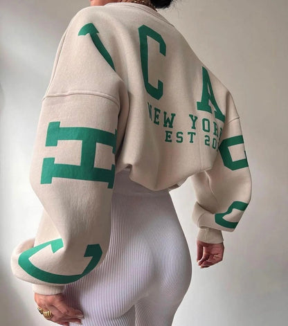 Perla Women's Oversized Sweatshirt - front view
