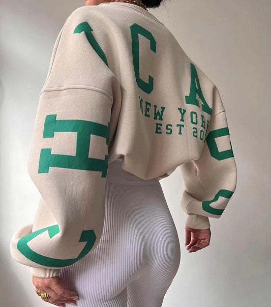 Perla Women's Oversized Sweatshirt - front view