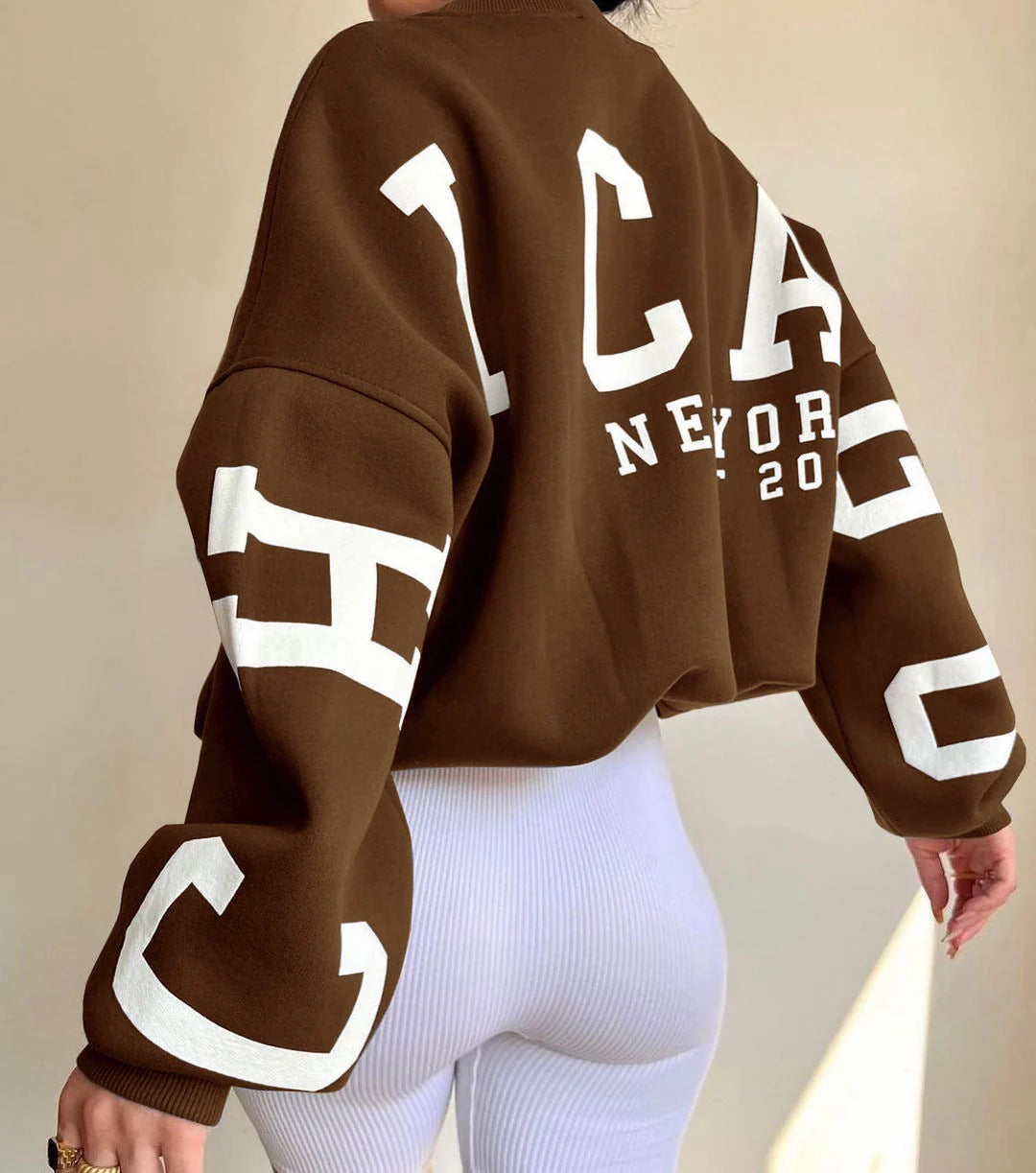 Perla Women's Oversized Sweatshirt - full-length view