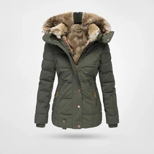 Iris Women's Puffer Jacket - styled view