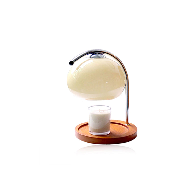 Lunara | Elegant Dimmable Metal and Glass Candle Warmer Lamp 2