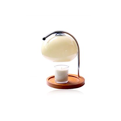 Lunara | Elegant Dimmable Metal and Glass Candle Warmer Lamp 8