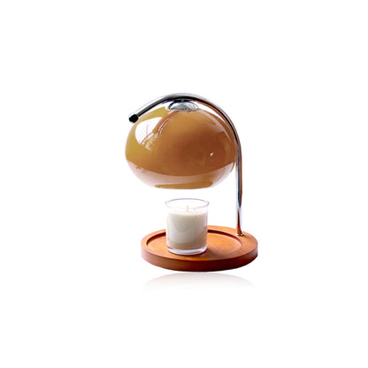 Lunara | Elegant Dimmable Metal and Glass Candle Warmer Lamp 9