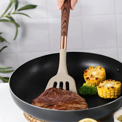 Luxe Silicone Cooking Utensils Set – 10 Heat-Resistant Kitchen Tools with Ergonomic Handles 2