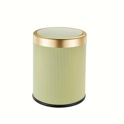 Luxury Oval Kitchen Trash Can with Press-Top Lid and Odour-Sealing Inner Bucket – Elegant Garbage Bin for Modern Homes 6