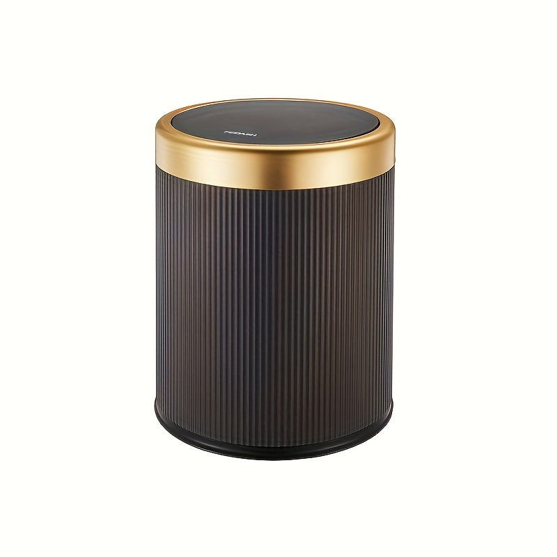 Luxury Oval Kitchen Trash Can with Press-Top Lid and Odour-Sealing Inner Bucket – Elegant Garbage Bin for Modern Homes 7
