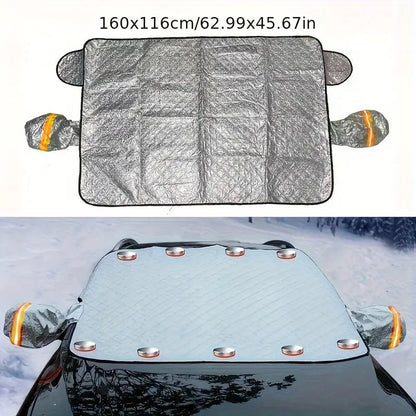 Fern Car Windshield Cover - full-length view