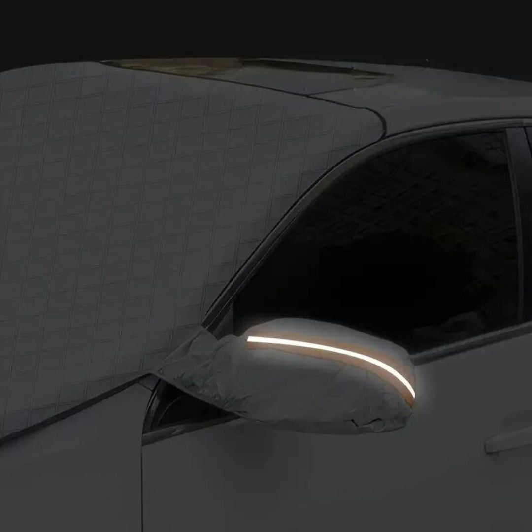 Fern Car Windshield Cover - flat lay