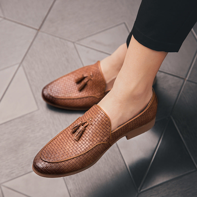 Emmett Men's Block Heel Loafers - back view