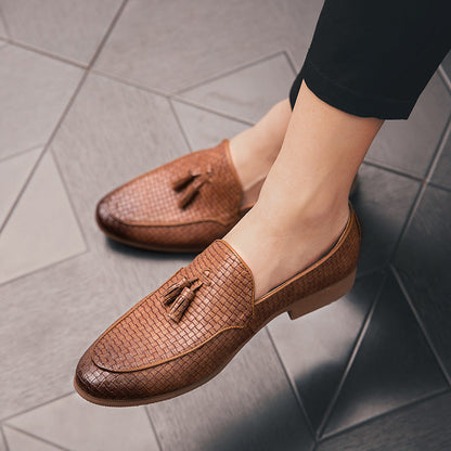 Emmett Men's Block Heel Loafers - back view