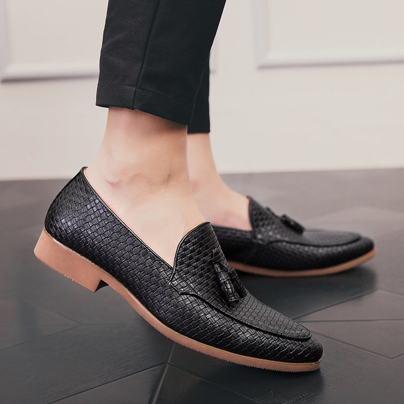 Emmett Men's Block Heel Loafers - full-length view