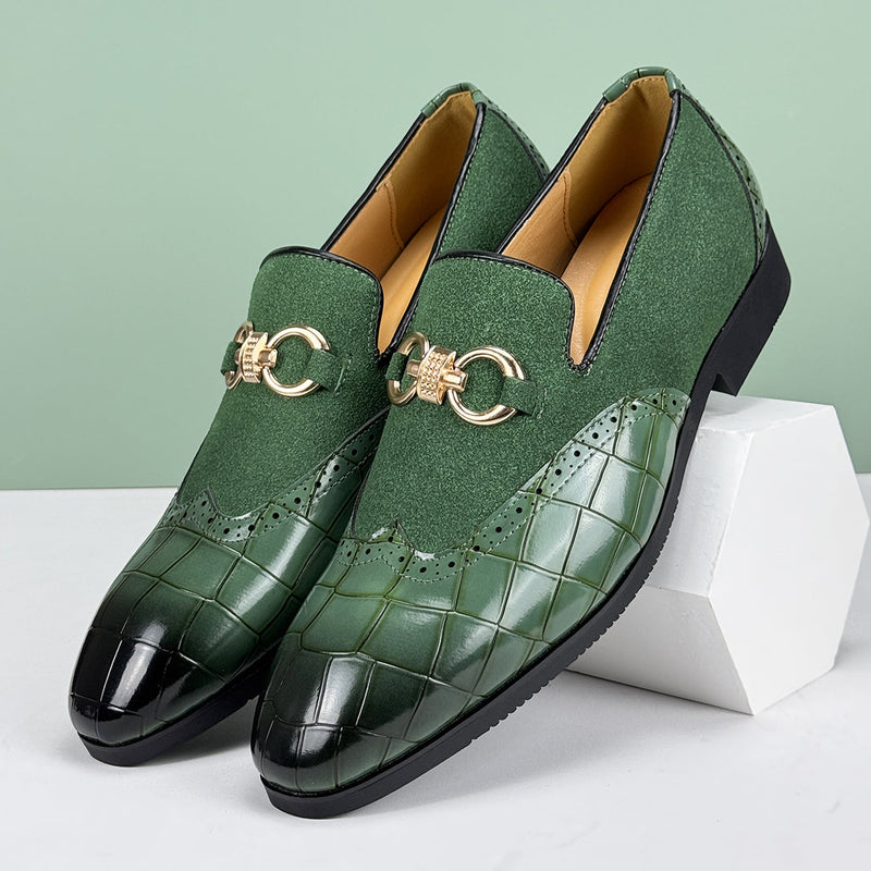 Quill Men's Block Heel Loafers - front view
