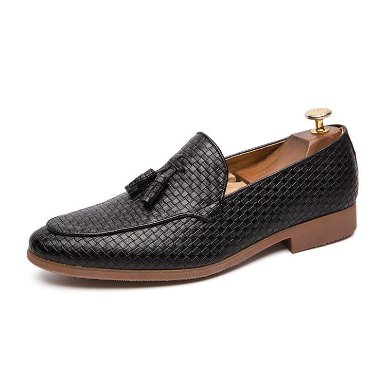 Emmett Men's Block Heel Loafers - close-up detail